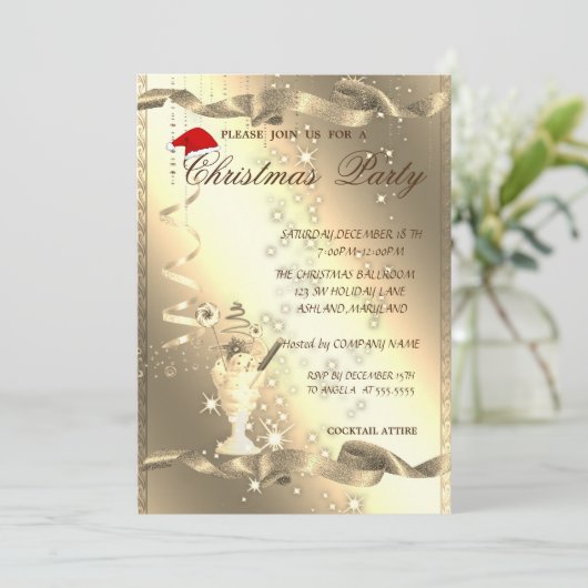 輝エレガントく、聖降誕祭企業のパーティー、 招待状 (スタンド正面)