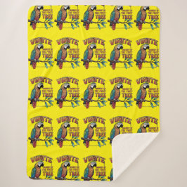 輝カラフルく楽園のオウム シェルパブランケット