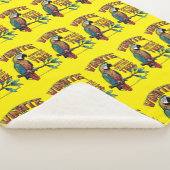 輝カラフルく楽園のオウム シェルパブランケット (3/4)