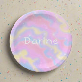 輝カラフルく虹 ペーパープレート