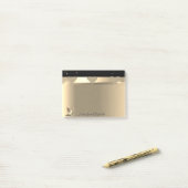 輝ガーリーかしい金ゴールドハート,ハイヒールパーソナライズされた- ポストイット (デスク上)