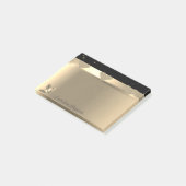 輝ガーリーかしい金ゴールドハート,ハイヒールパーソナライズされた- ポストイット (アングル)