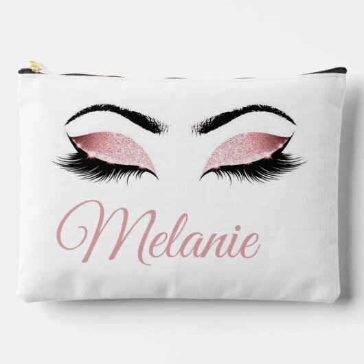 輝パーソナライズされたく目 アクセサリーポーチ (正面)