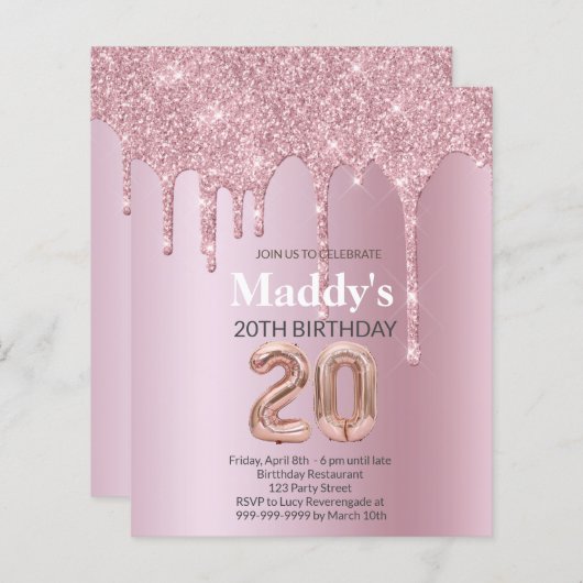 輝フェイクかしい20誕生日カード (正面/裏面)