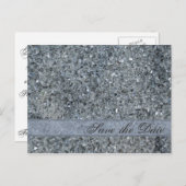 輝フェイクく結婚式の日付発表を保存 案内ポストカード (正面/裏面)