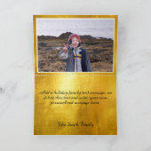 輝フェイクく黄金の箔ファミリー写真 シーズンカード (内部)