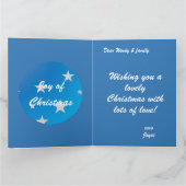 輝メリーく明るい折り畳みグリーティングカード カード (内部)