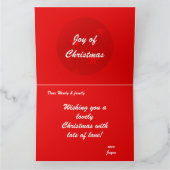 輝メリーく明るい折り畳みグリーティングカード カード (内部)