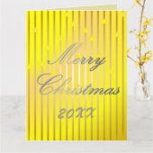 輝メリーく明るい折り畳みグリーティングカード カード (黄色い花)