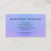 輝モダンかしいグラデーション美しいサロン名刺 名刺 (裏面)