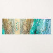 輝モダンアートパーソナライズされた ヨガマット (正面(横))