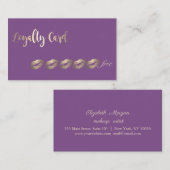 輝モダンエレガントき唇ロイヤリティカード ロイヤリティカード (正面/裏面)