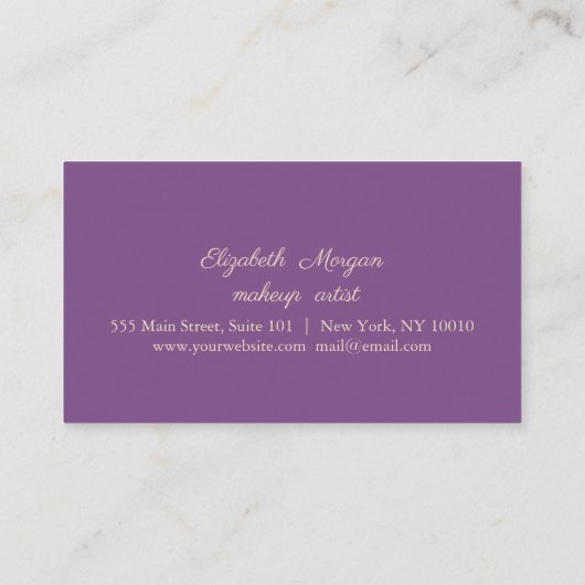 輝モダンエレガントき唇ロイヤリティカード ロイヤリティカード (裏面)