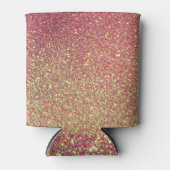 輝モダンパーソナライズされたくピンク 缶クーラー (正面)