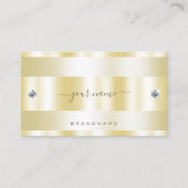 輝性金ゴールド石による高貴なフェイク効果 名刺 (正面)