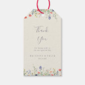 輝数々の色の野結婚花 ギフトタグ (正面)