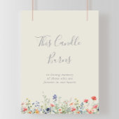 輝数々の色の野花このろうそく ポスター