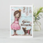 輝生まれきへ – フレームアートカード 招待状 (スタンド正面)