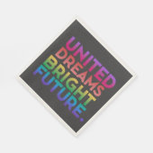 輝統一されたく未来 スタンダードランチョンナプキン (角)