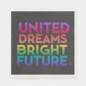 輝統一されたく未来 スタンダードランチョンナプキン (正面)