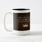 輝離れくダルマ人の跡 ツートーンマグカップ (左)