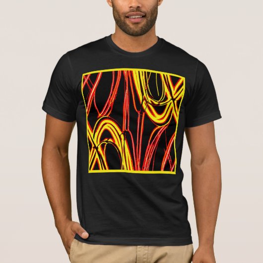 輝鮮やかくネオン模様 Tシャツ (正面)