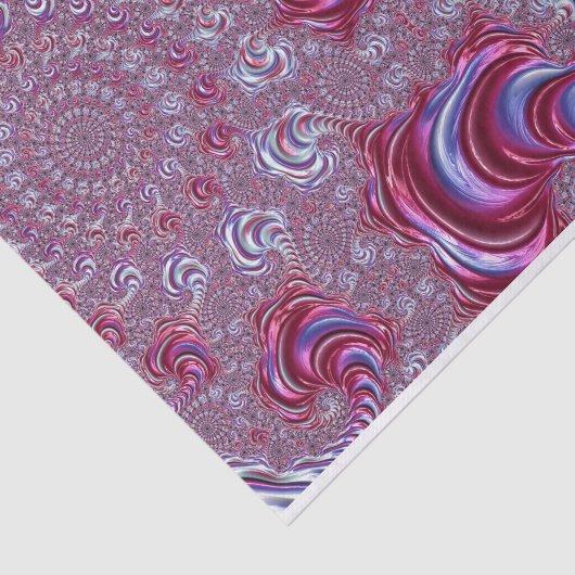 輝鮮やかく溝状のトリップ(幻覚体験)のような渦巻きフラクタル芸術 薄葉紙 (詳細)