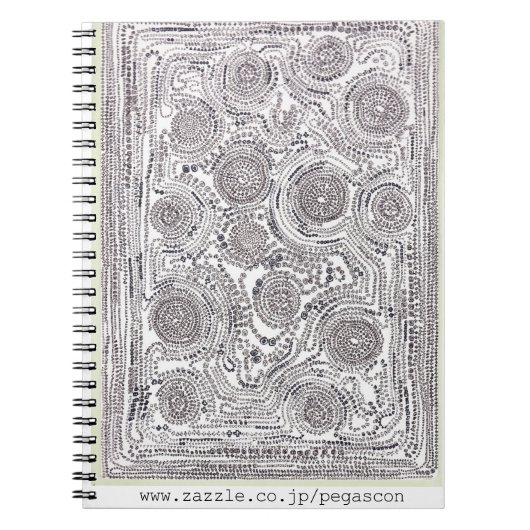 "輪っかが14個"ノート ノートブック (正面)