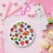 輪にした新鮮な実 ペーパープレート (パーティー)