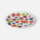 輪にした新鮮な実 ペーパープレート (アングル)