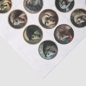 輪になった豪華な馬の頭 薄葉紙 (詳細)