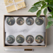 輪になった豪華な馬の頭 薄葉紙 (ギフト)