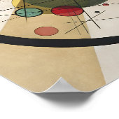 輪の中の無気力なカンディンスキーの円 ポスター (角)