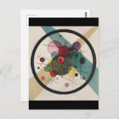 輪の中の無気力なカンディンスキーの円 ポストカード (正面/裏面)