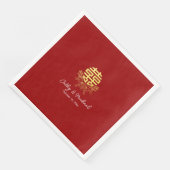 輪の二重の幸福の中国の結婚花 (コーナー)