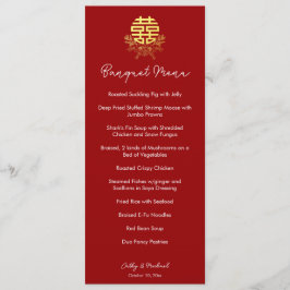 輪の二重の幸福の中国の結婚花 メニュー