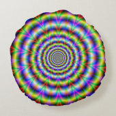 輪サイケデリック状脈 ラウンドクッション (裏面)