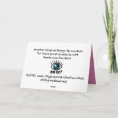 輪投げ可能なシュガープラムの妖精パーソナライズされた- シーズンカード (裏面)