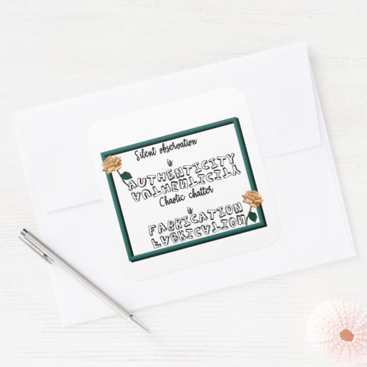 輪投げ スクエアシール (封筒)