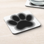 輪郭のある犬の足 コースター (左側)