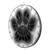 輪郭のある犬の足 ダーツボード (正面右)