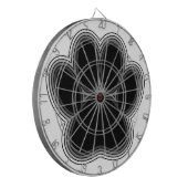 輪郭のある犬の足 ダーツボード (正面左)