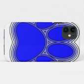 輪郭のある青い犬の足 Case-Mate iPhoneケース (裏面(横))