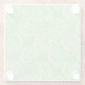 輪郭の貝殻 ガラスコースター (裏面)