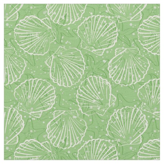 輪郭の貝殻 ファブリック (クローズアップ)