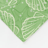 輪郭の貝殻 フリースブランケット (角)