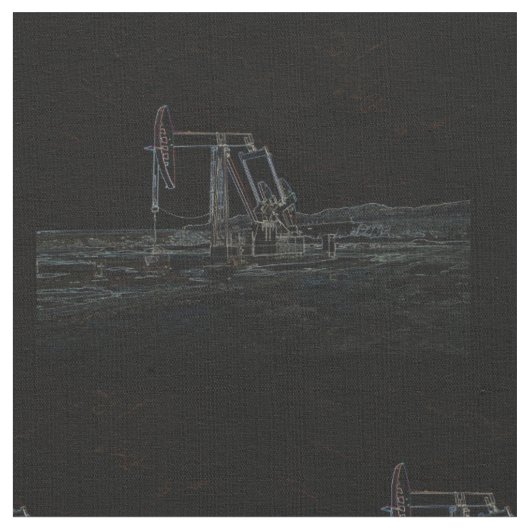 輪郭を描かれたポンピングユニット ファブリック (クローズアップ)