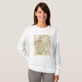 輪郭を描かれる境界のヨーロッパのロシア Tシャツ (正面フル)