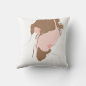 輪郭モダンポートレート クッション (裏面)