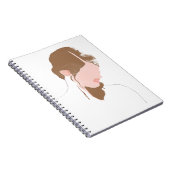 輪郭モダンポートレート ノートブック (右側)